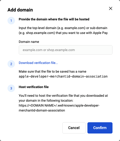 Add domain